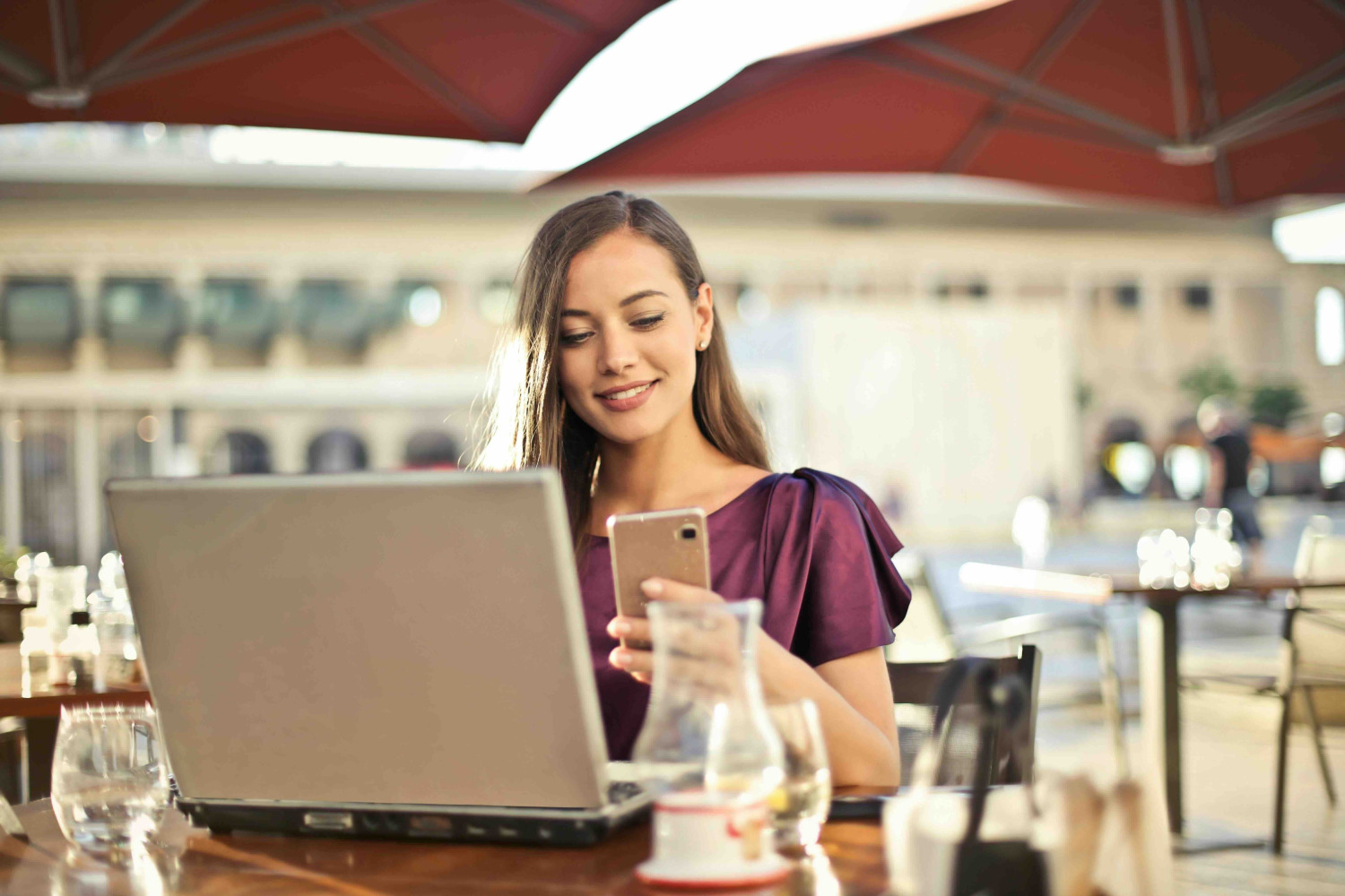 Boca Raton accountant woman at computer